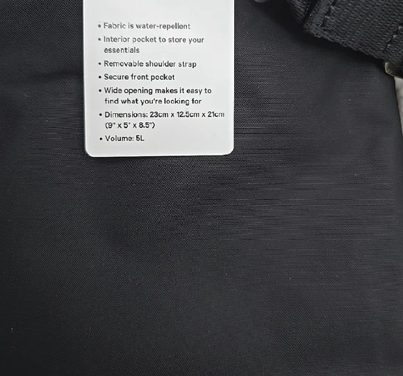 lululemon athletica Black Crossbody Bag with Gold Accents - Picture 4 of 5